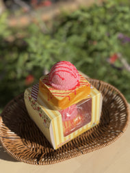 Ice Cream Toast Food Squishy – Realistic Multicolor Dessert-Inspired Piece