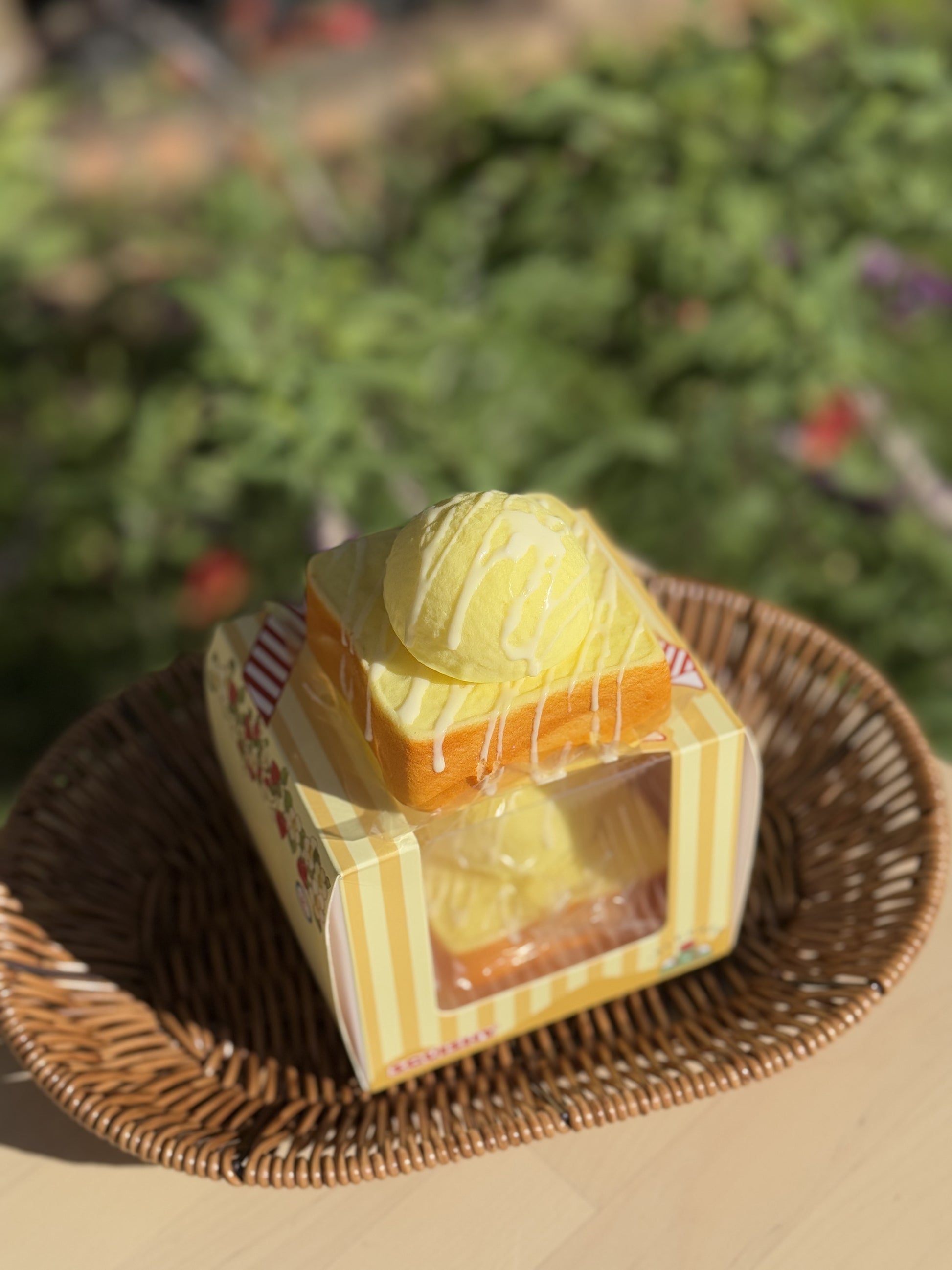 Ice Cream Toast Food Squishy – Realistic Multicolor Dessert-Inspired Piece