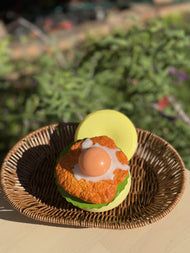 Layered Burger Food Squishy – Stackable Realistic Comfort Object