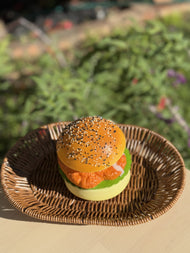 Layered Burger Food Squishy – Stackable Realistic Comfort Object