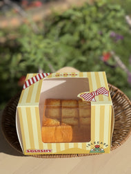 Grid Bread Food Squishy – Realistic Scented Stress Relief Toy