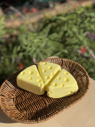 Slice Cheese Food Squishy – Collectible Connectable Sensory Piece
