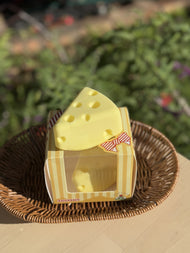 Slice Cheese Food Squishy – Collectible Connectable Sensory Piece